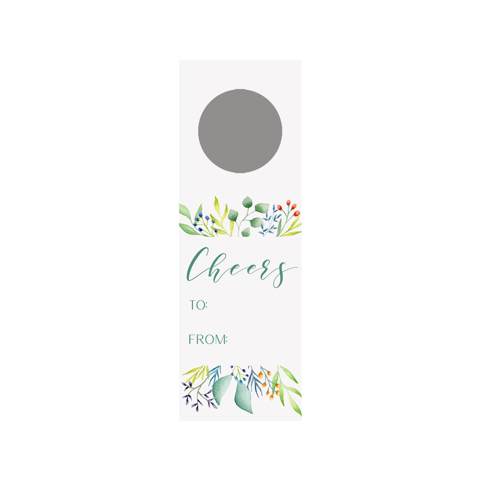 Foliage Bottle & Wine Tag