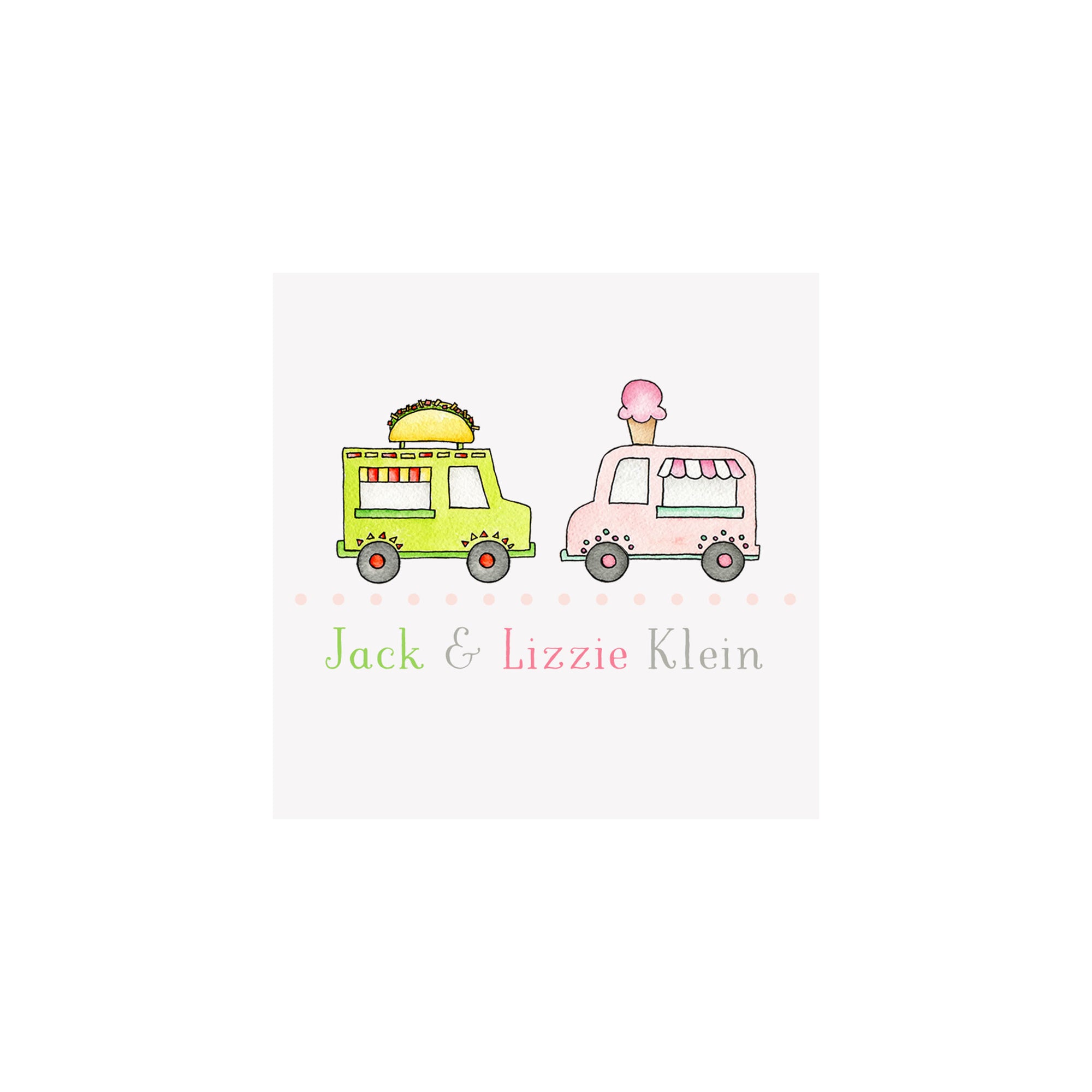 Food Trucks Gift Tags & Stickers