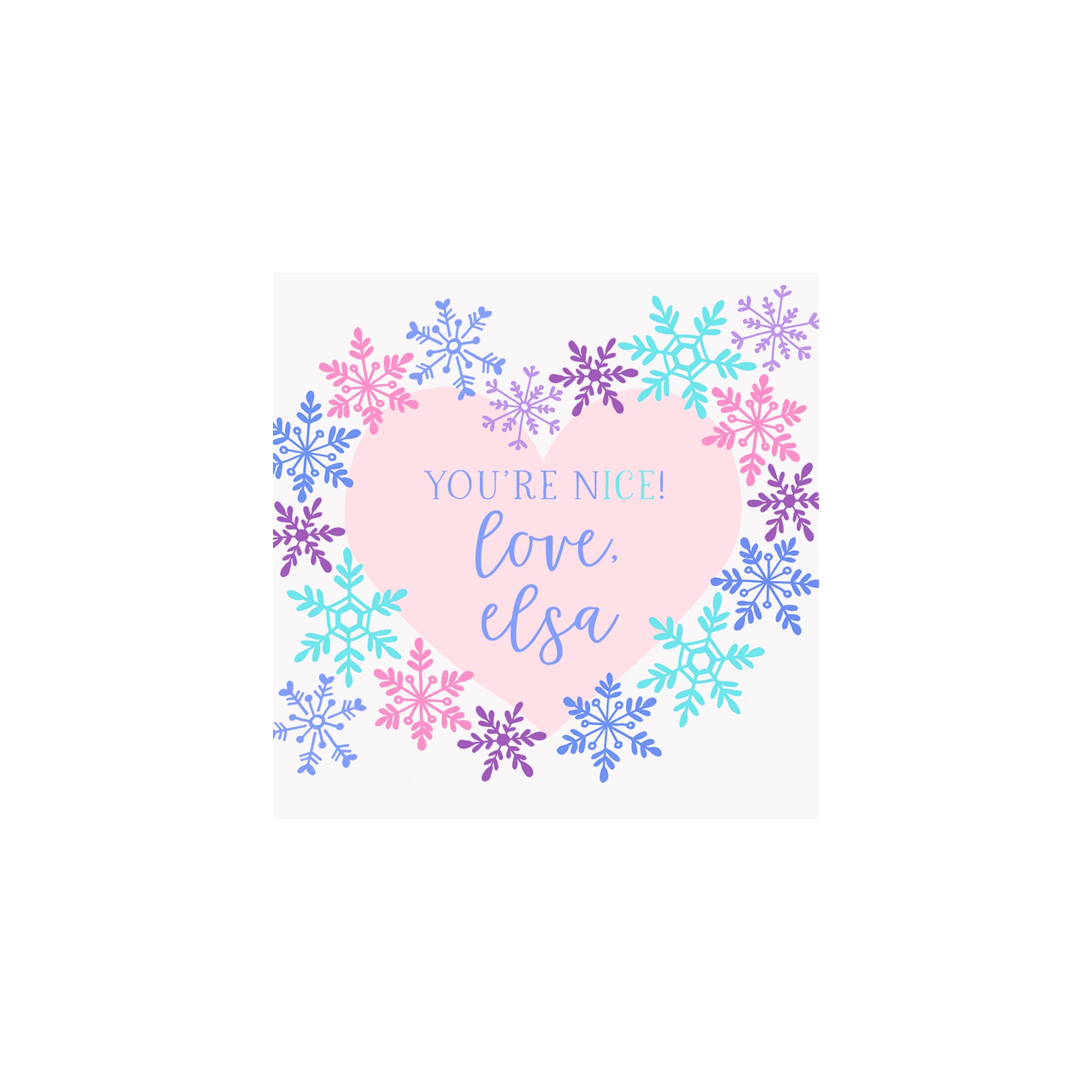 Snowflakes Gift Stickers