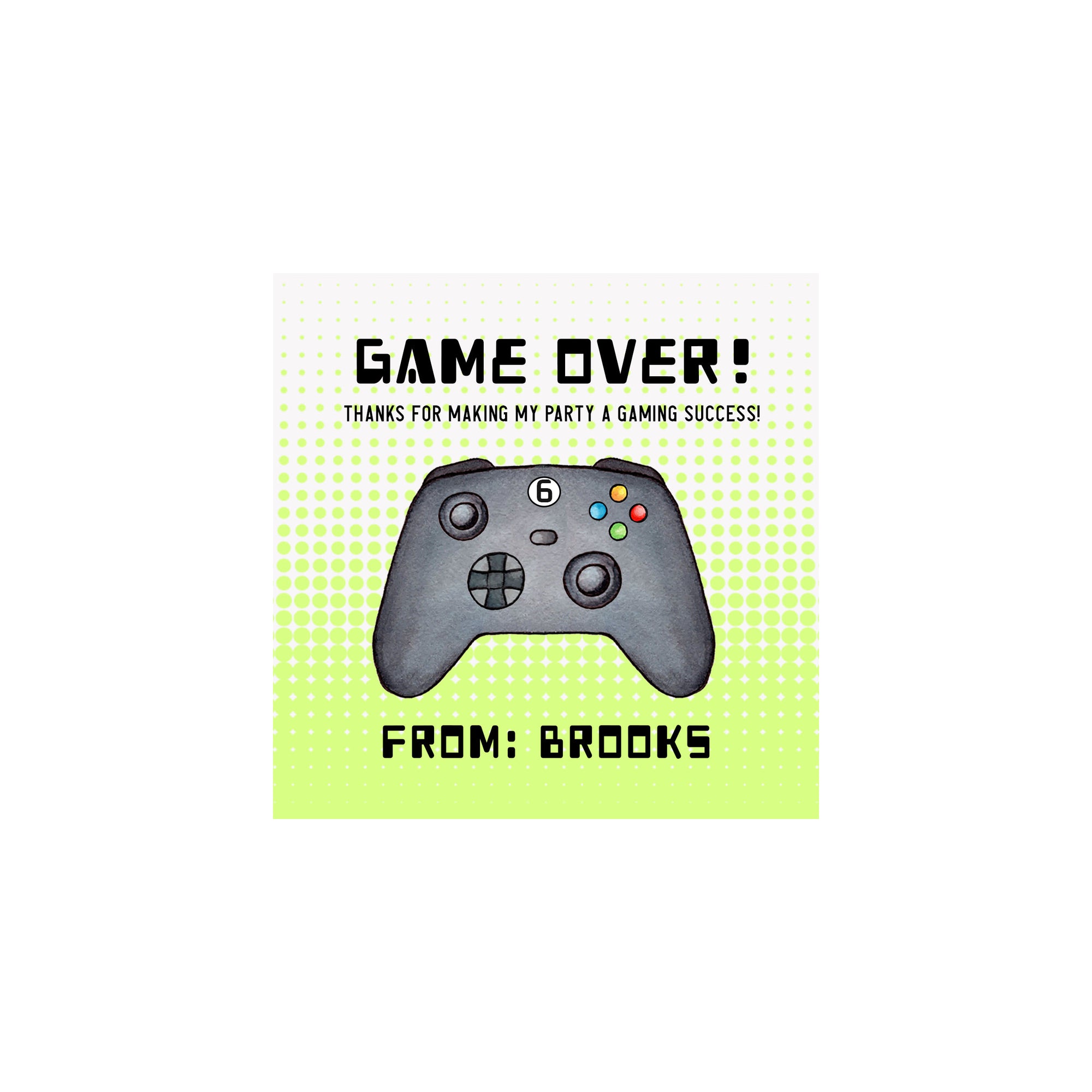 Video Gamer Gift Tags & Stickers