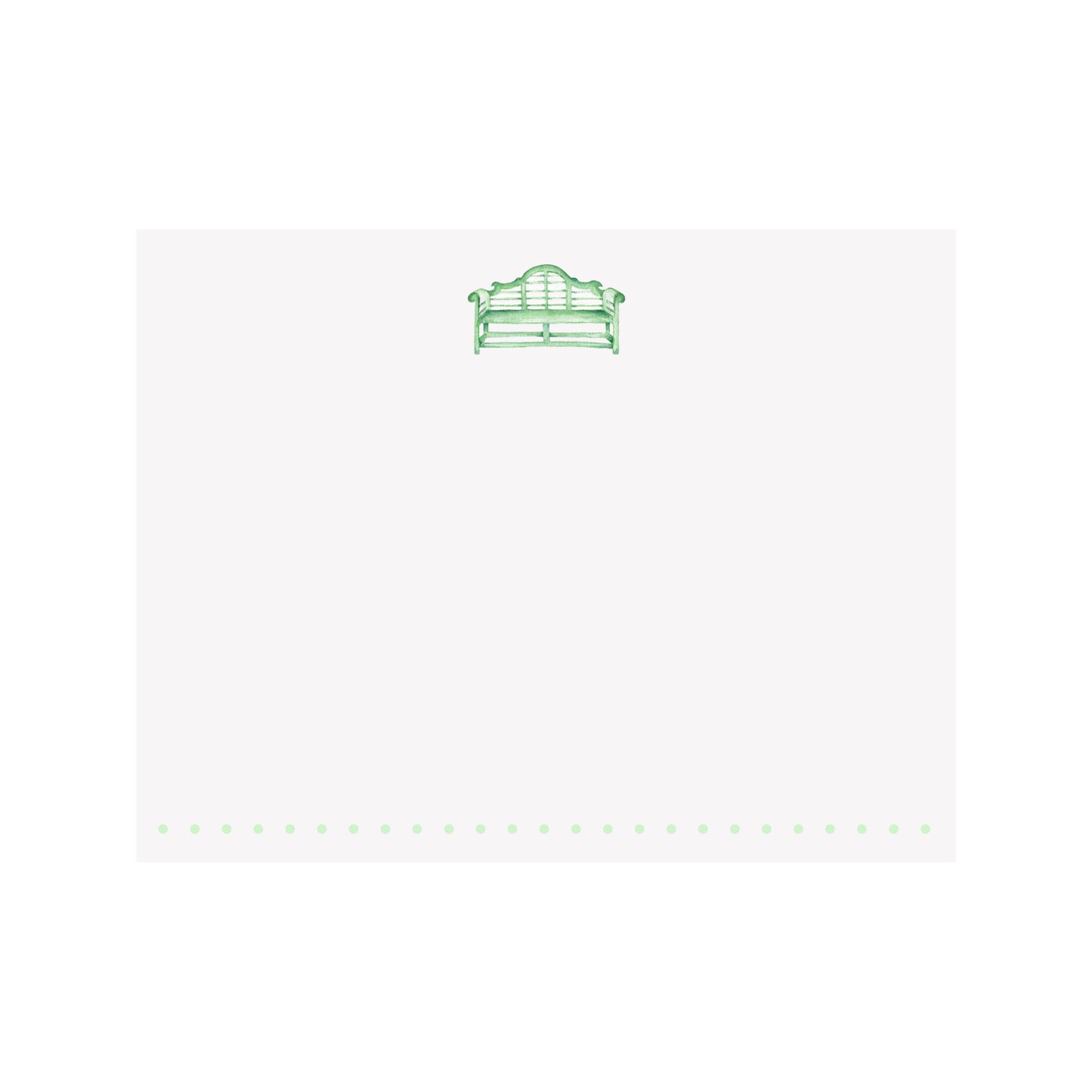 Garden Bench Note Card