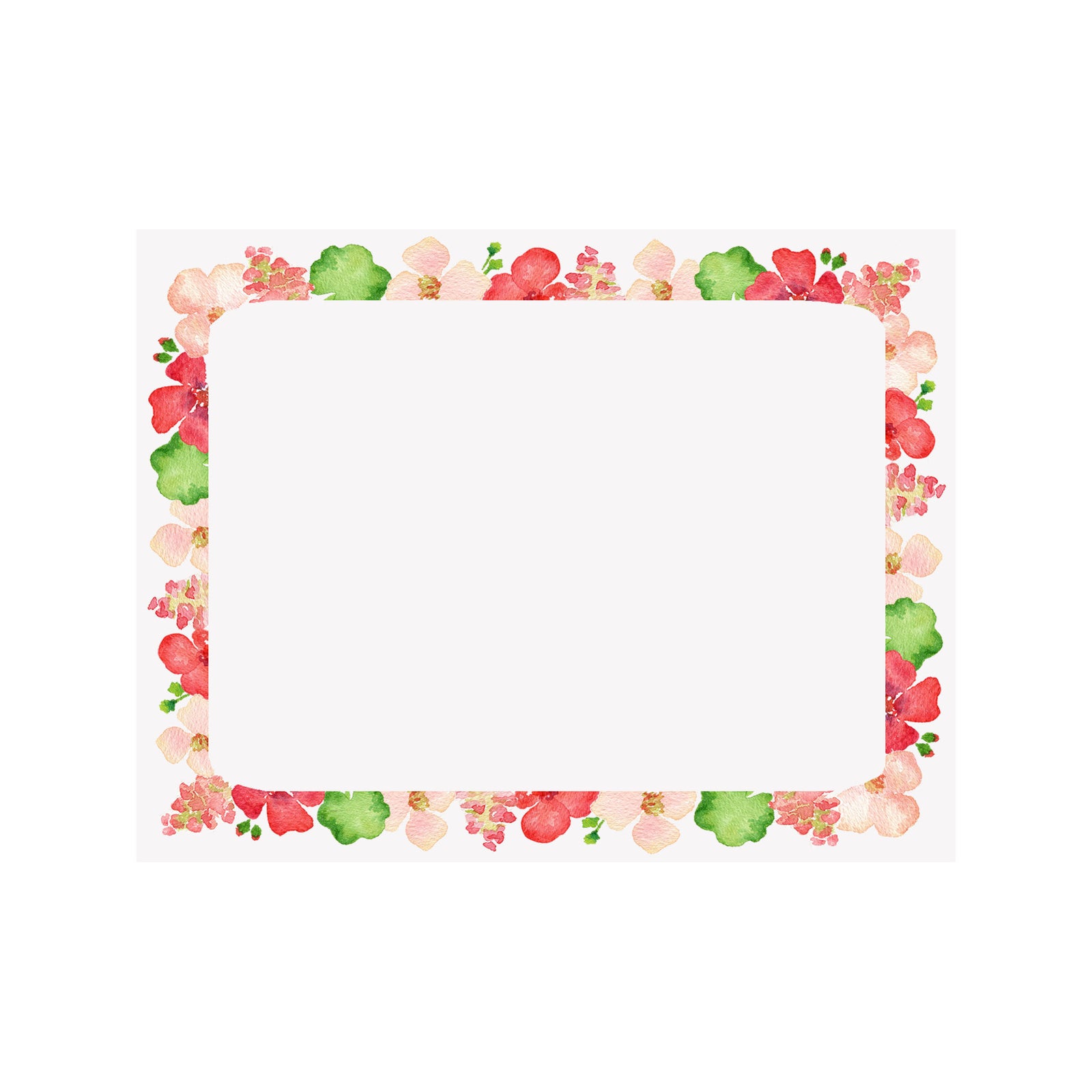 Geranium Border Note Card