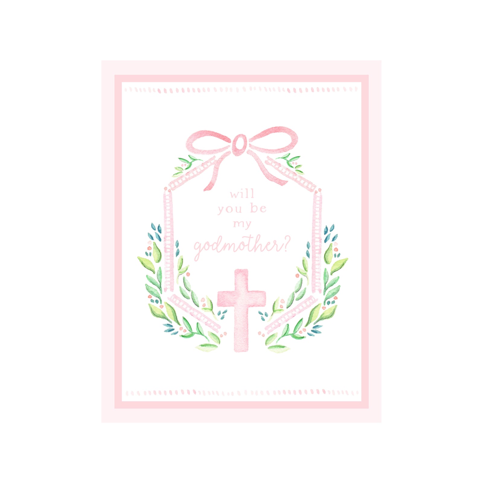 Will you be my Godmother Greeting Card