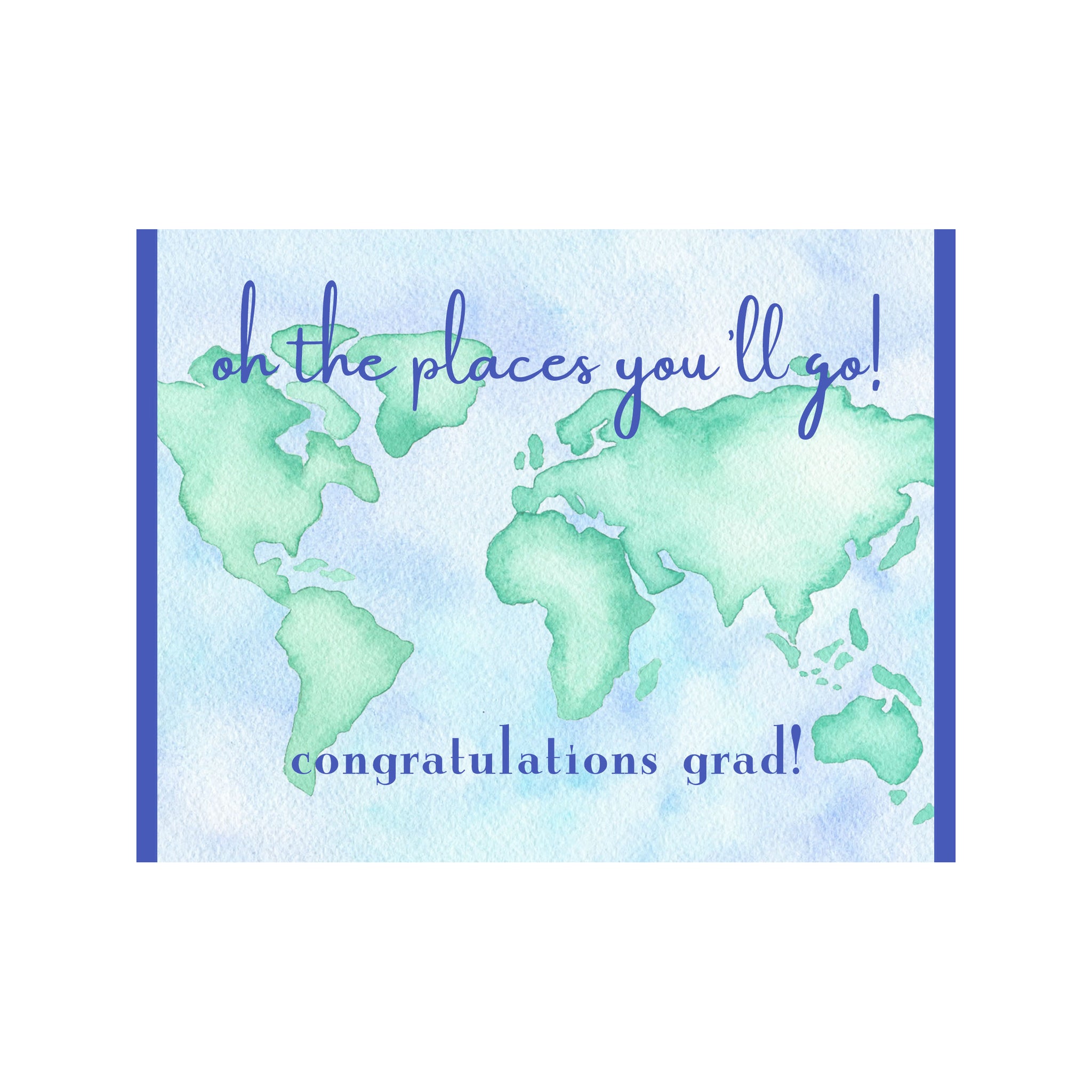 places to send your grad cards Oh The Places You'll Go" Graduation Card