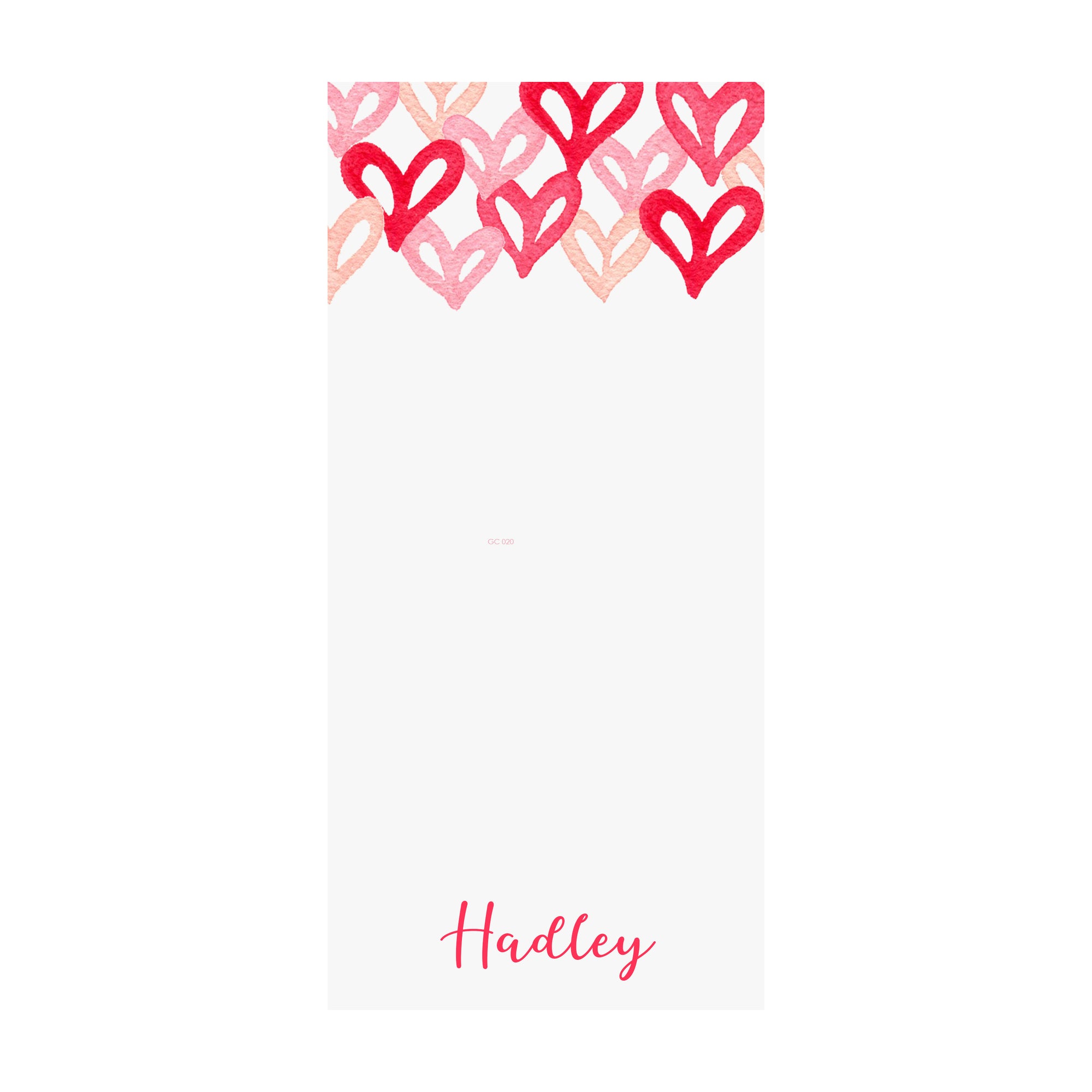 Graffiti Heart Notepad- Personalized