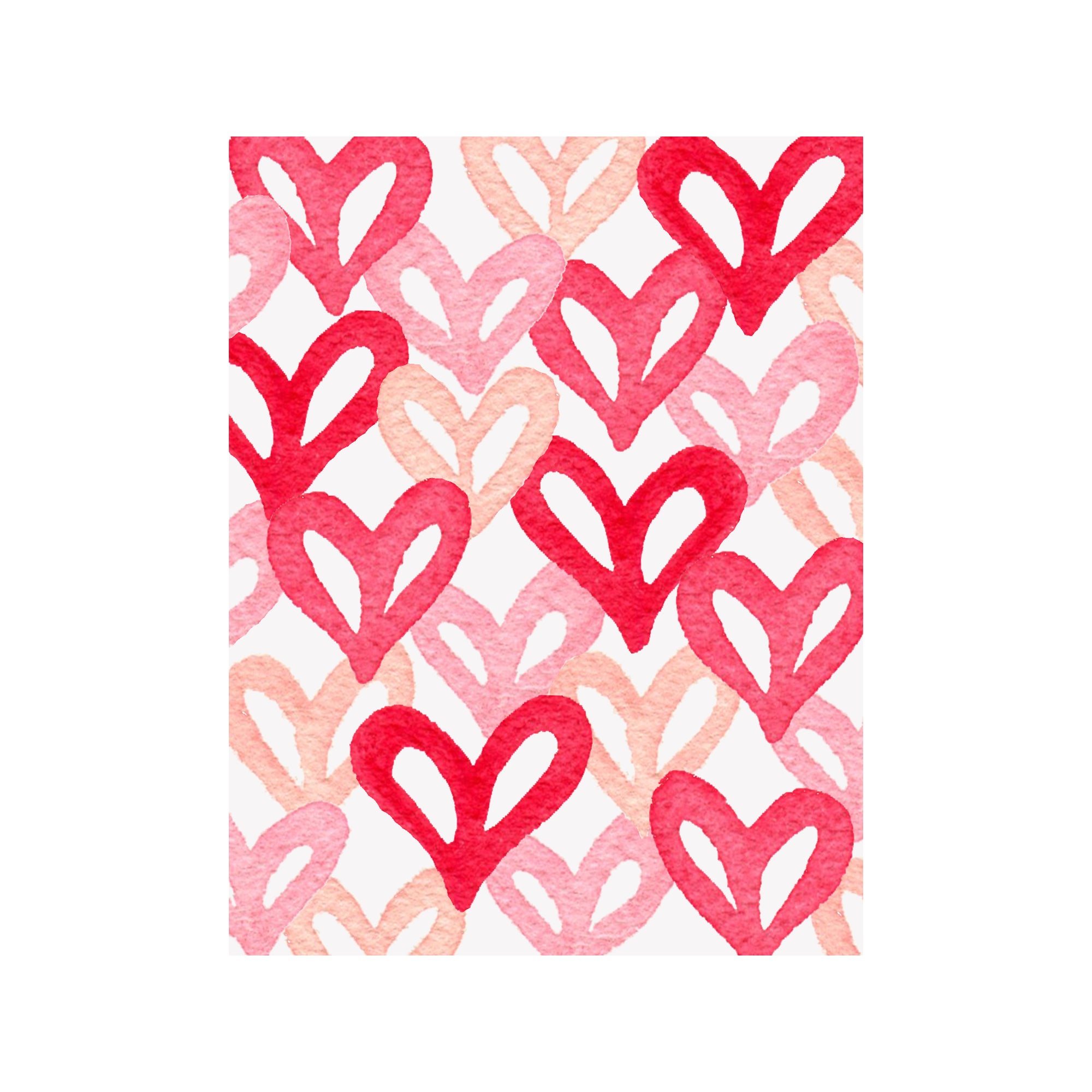 Graffiti Hearts Card