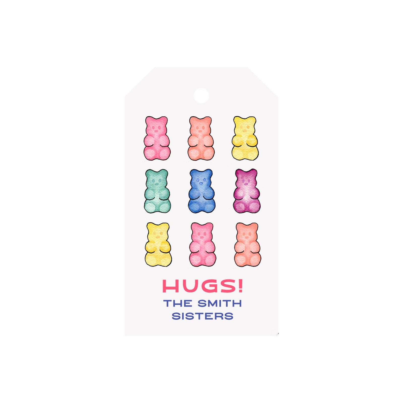 Gummy Bears Personalized Luggage Gift Tags