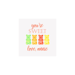 Gummy Bears Gift Tags & Stickers