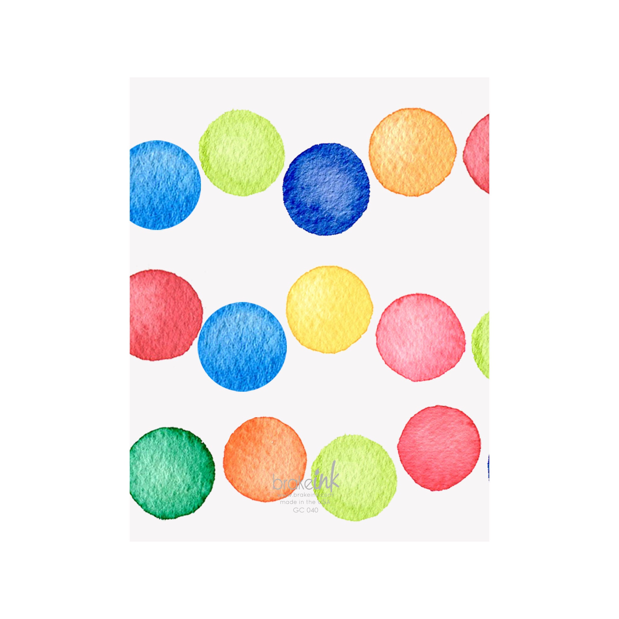 Confetti Dots Happy Birthday Card
