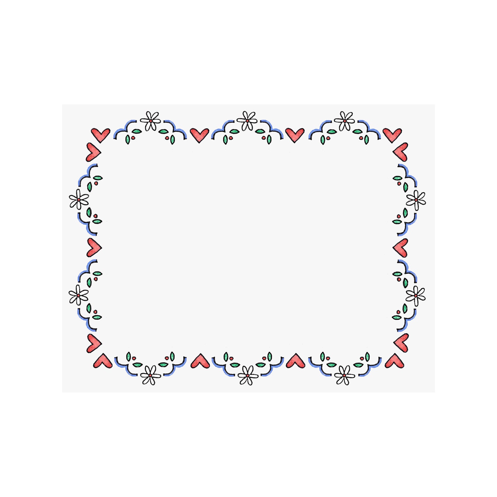 Heart Garland Note Card