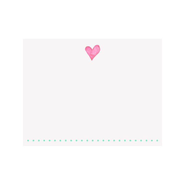 Heart Note Card - Brake Ink Stationery