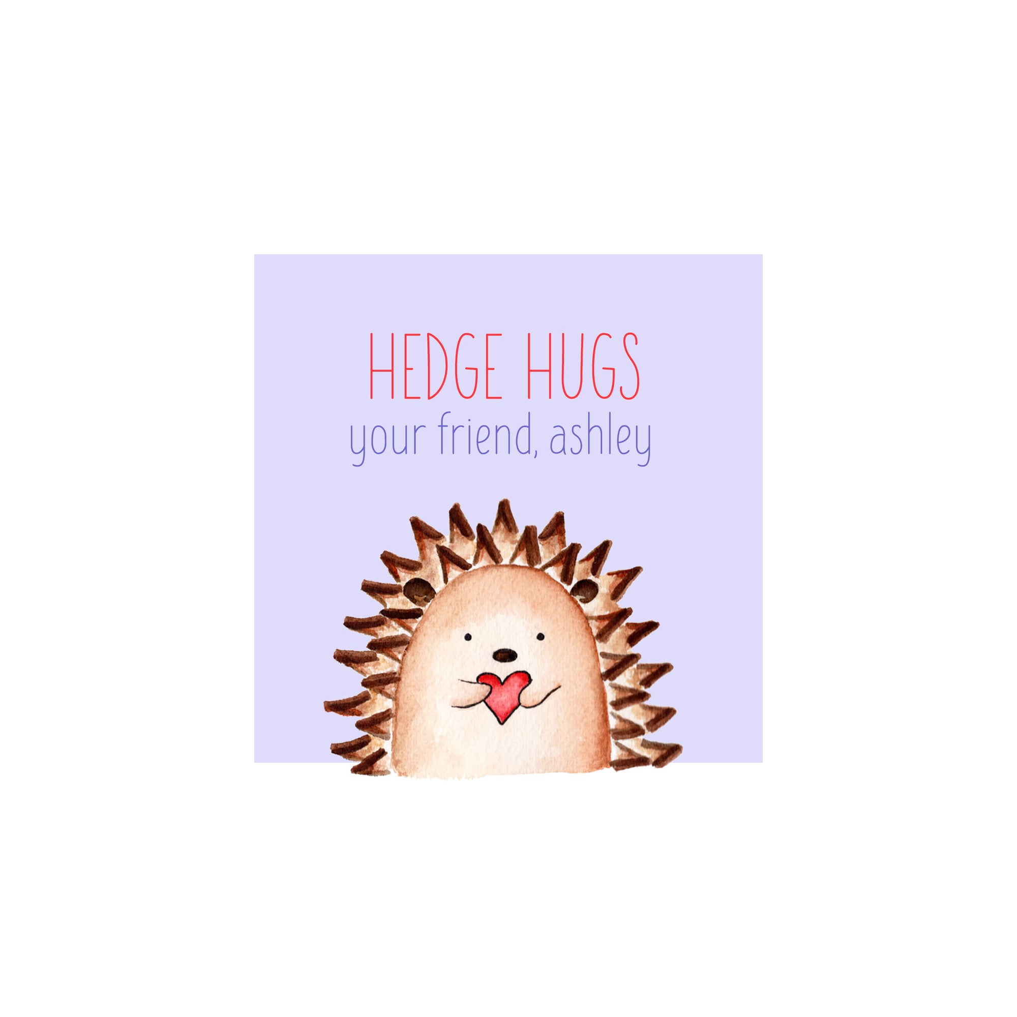 Hedgehog Valentine Gift Tags & Stickers