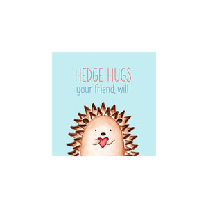 Personalized Hedgehog Valentine Gift Tags & Stickers