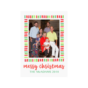 Holiday Stripes Photo Cards