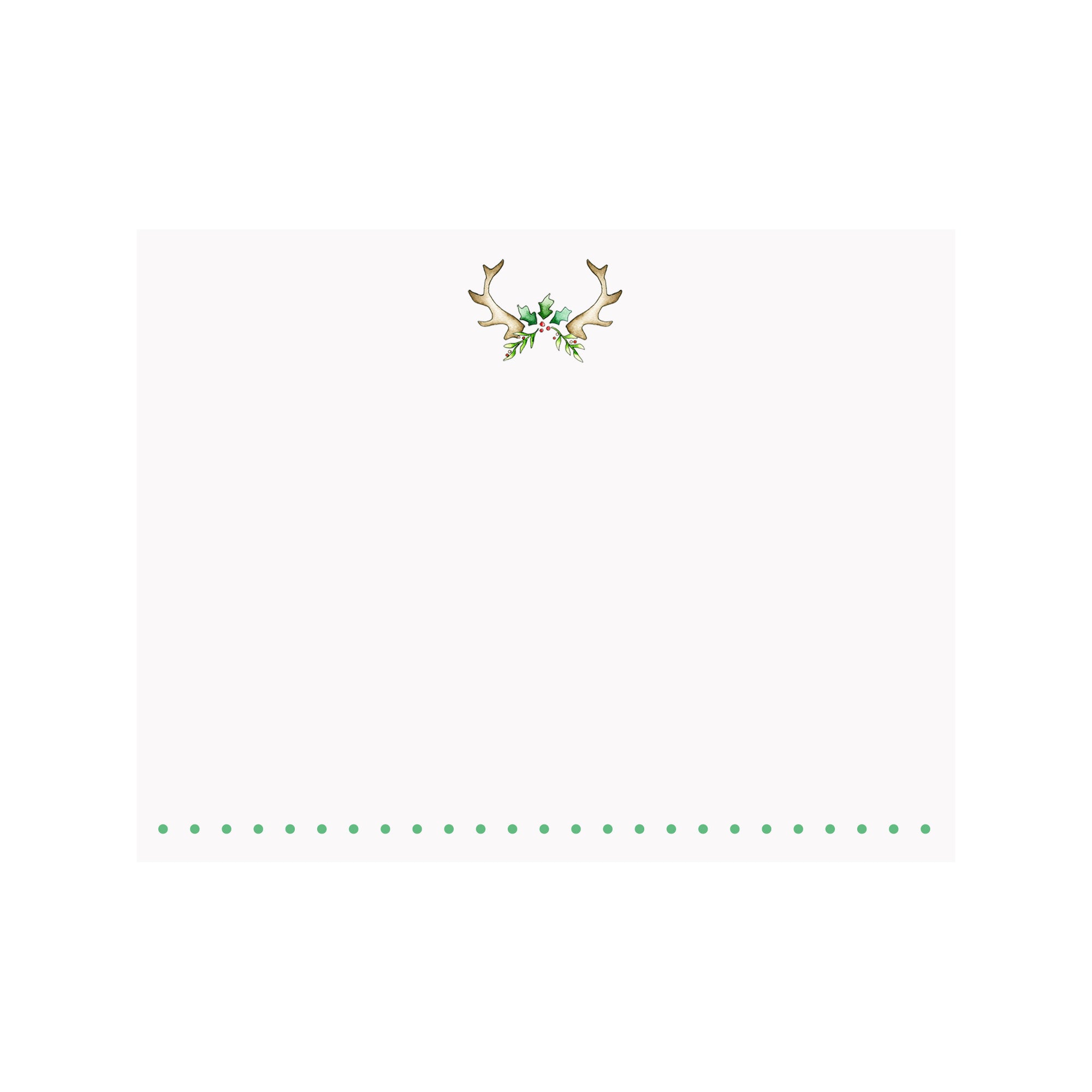 Antler Holly Note Card