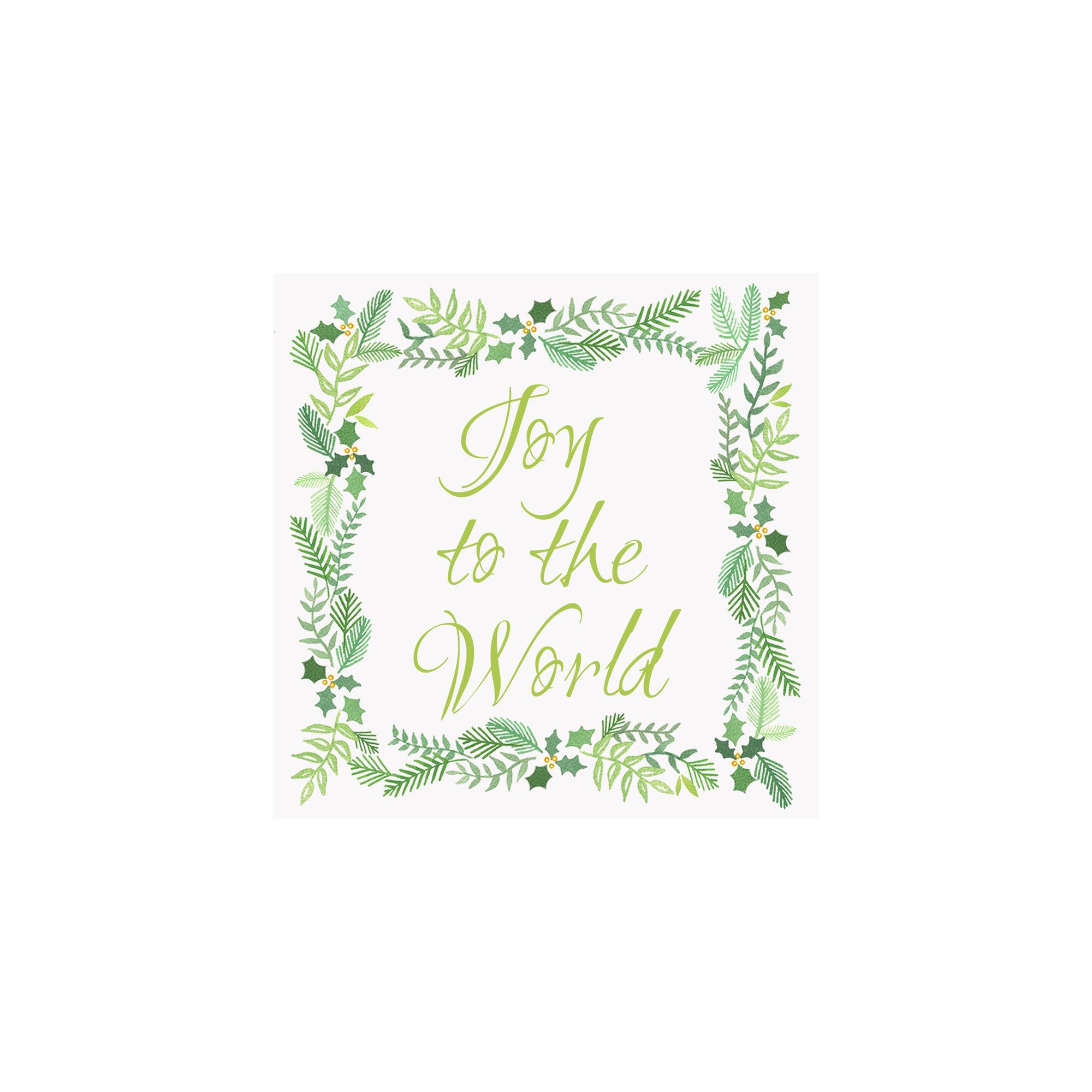 Joy to the World Garland Tag