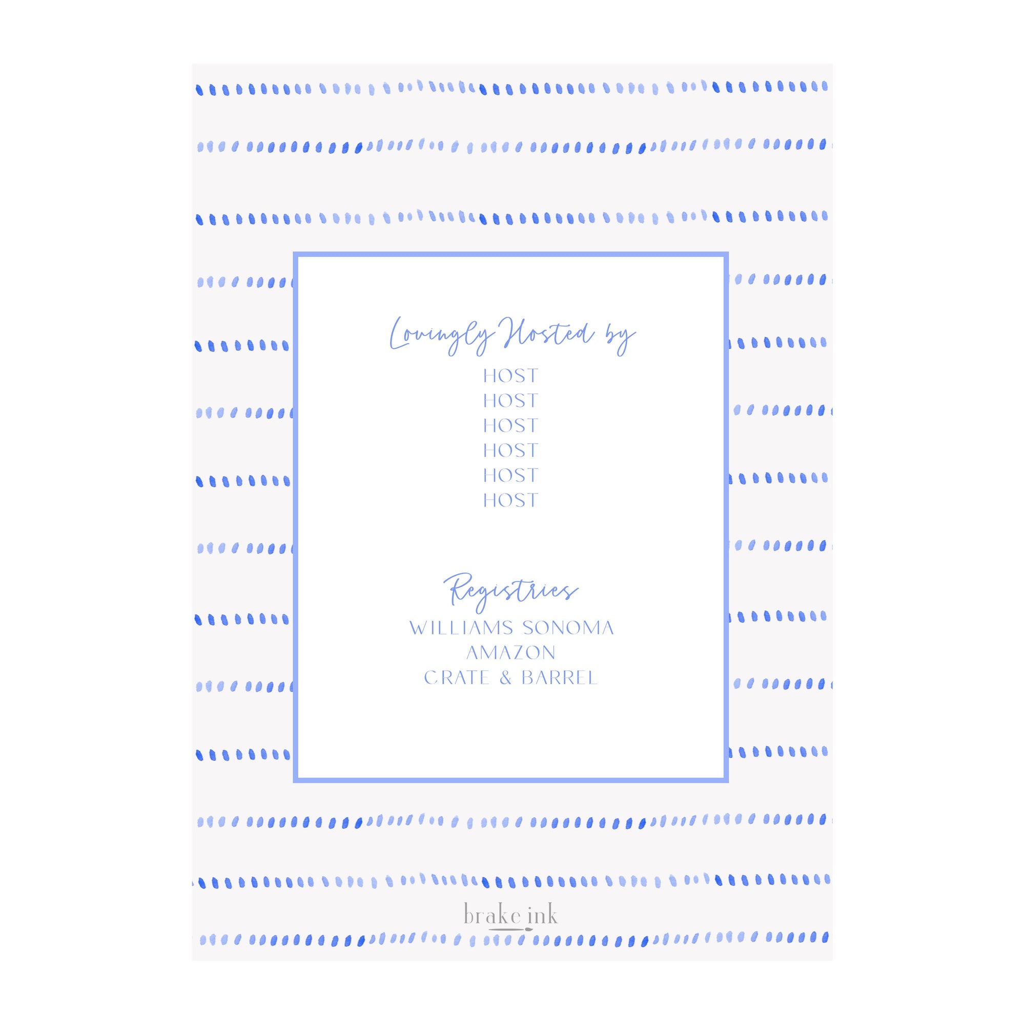 Hydrangea Party Invitation