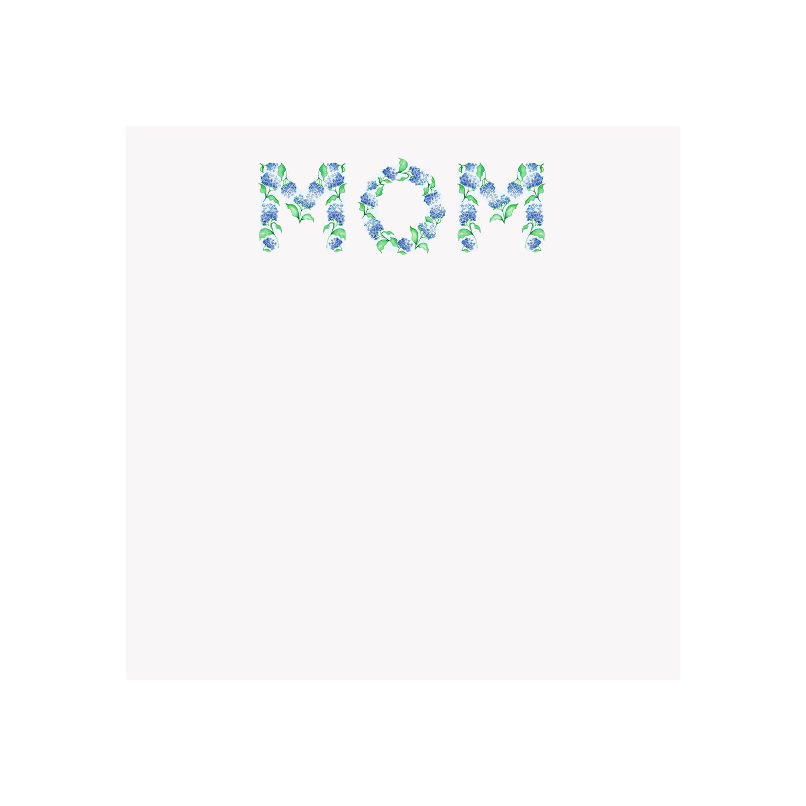 Mother's Day Hydrangea Mom Notepad