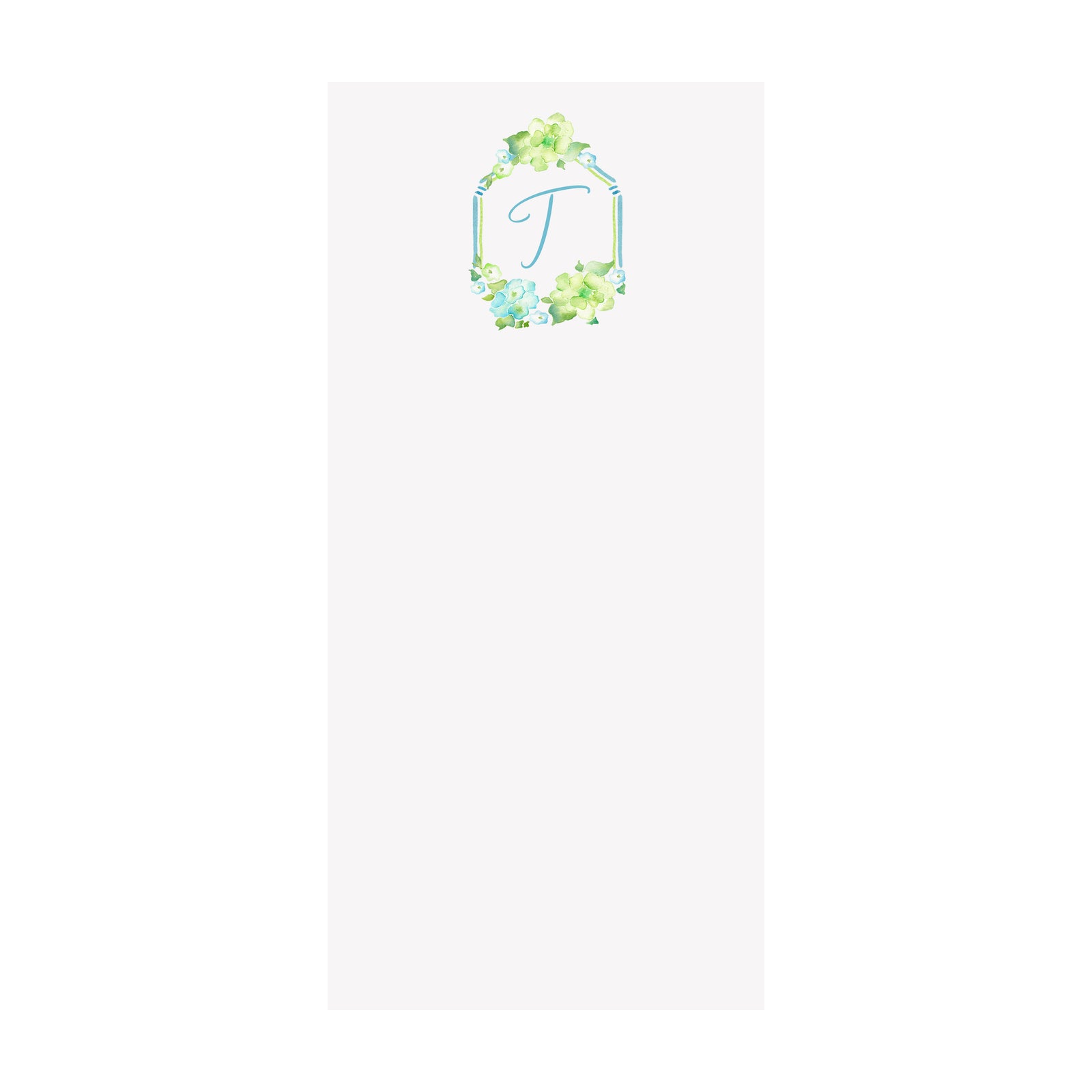 Hydrangeas Notepad- Personalized