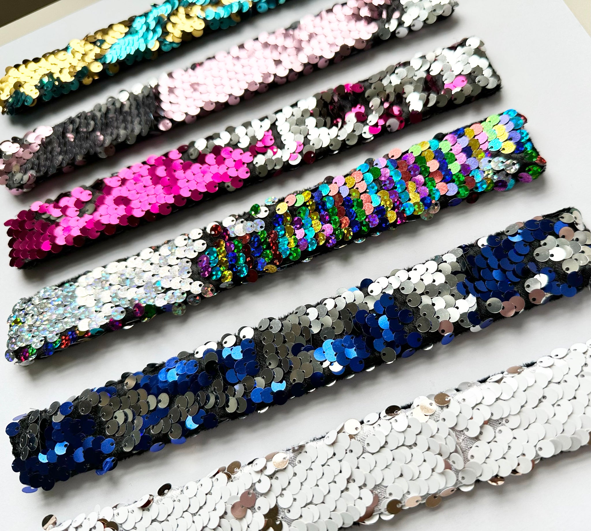 Sequin hotsell slap bracelets