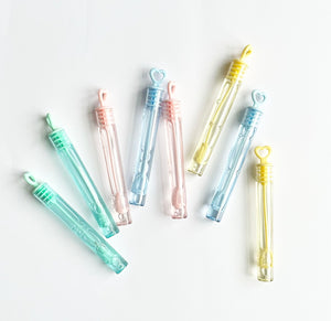 Party & Valentine Favors- Small Pastel Bubble Wands
