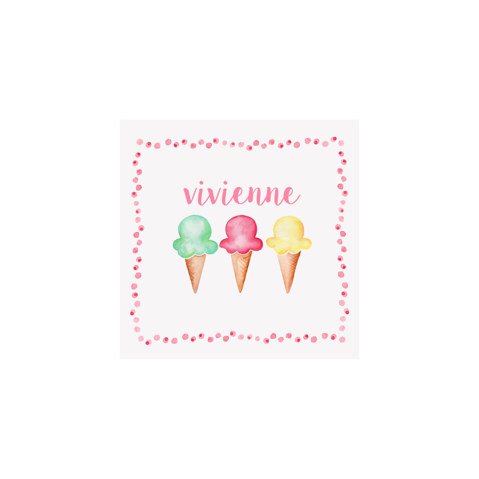 Ice Cream Gift Tags & Stickers