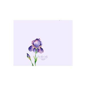 Iris Floral Note Cards