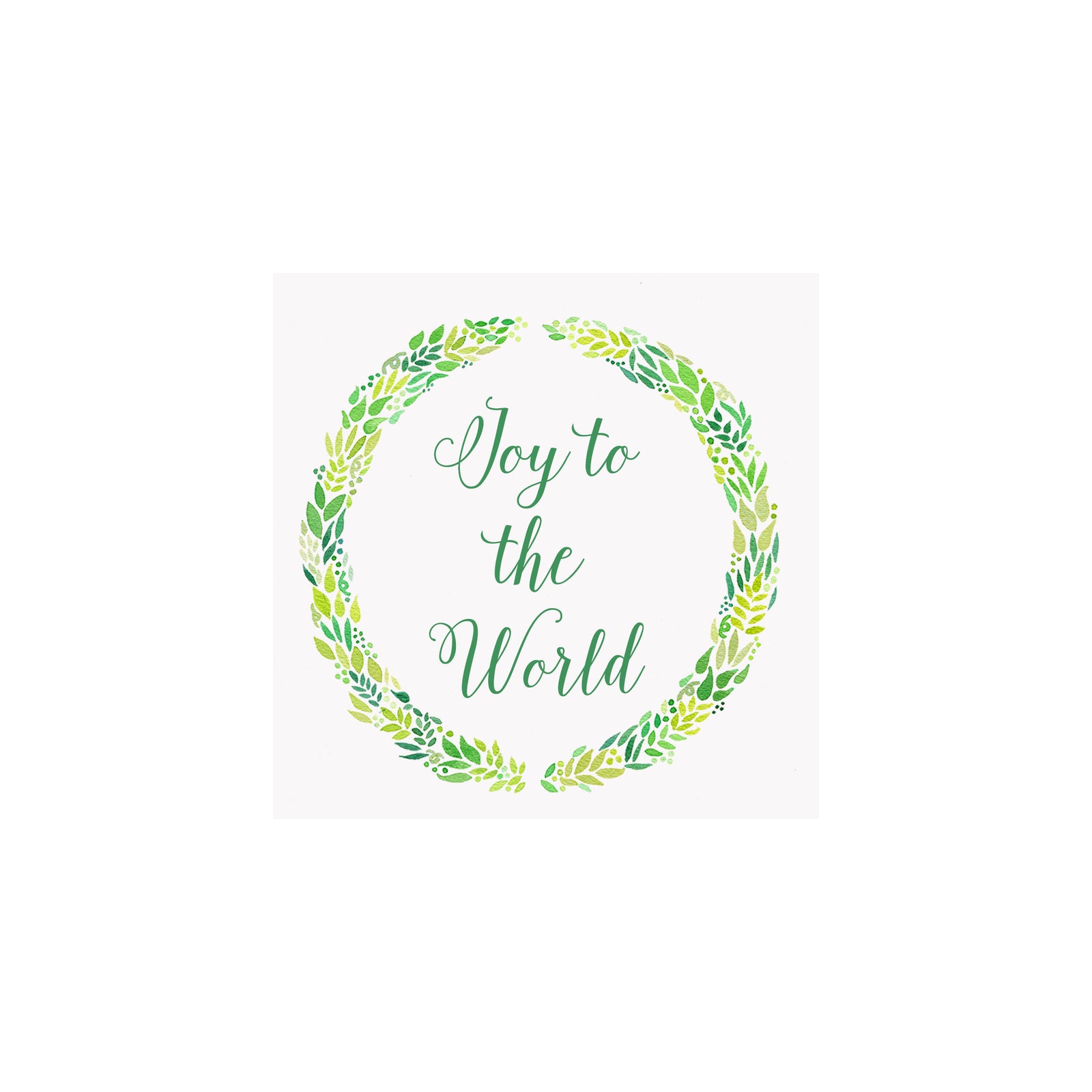 Holly Wreath Gift Tag