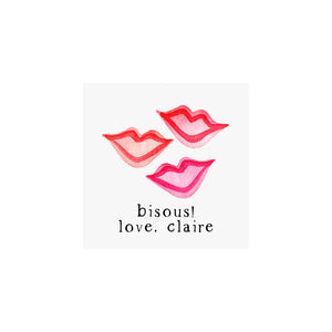 Bisous Valentine Gift Tags & Stickers