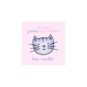 Kitten Valentine Gift Tags & Stickers