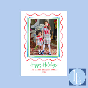Sugarplum Swirls Holiday Photo Cards