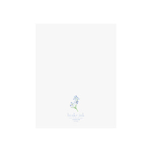 Thank you Larkspur Greeting Card