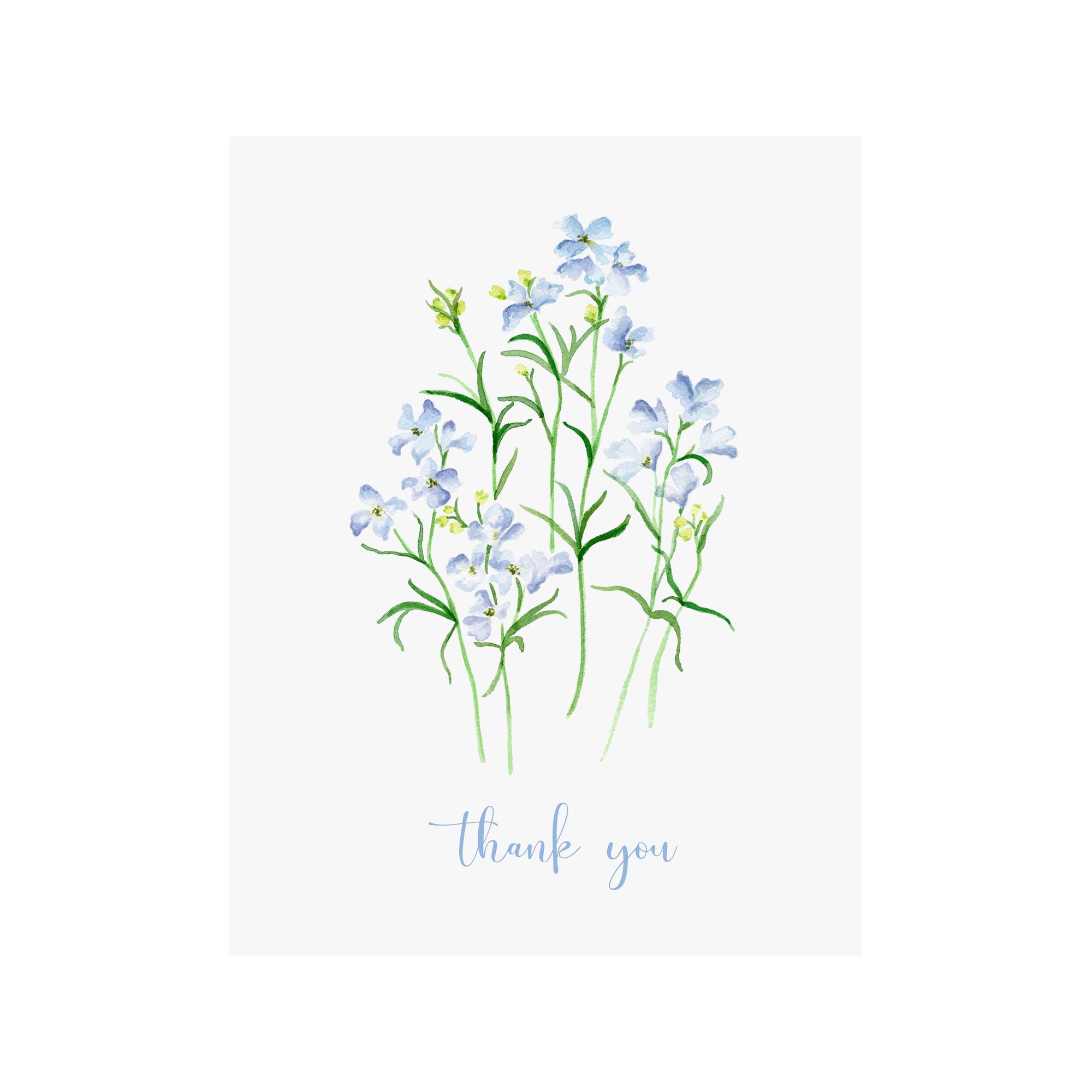 Thank you Larkspur Greeting Card