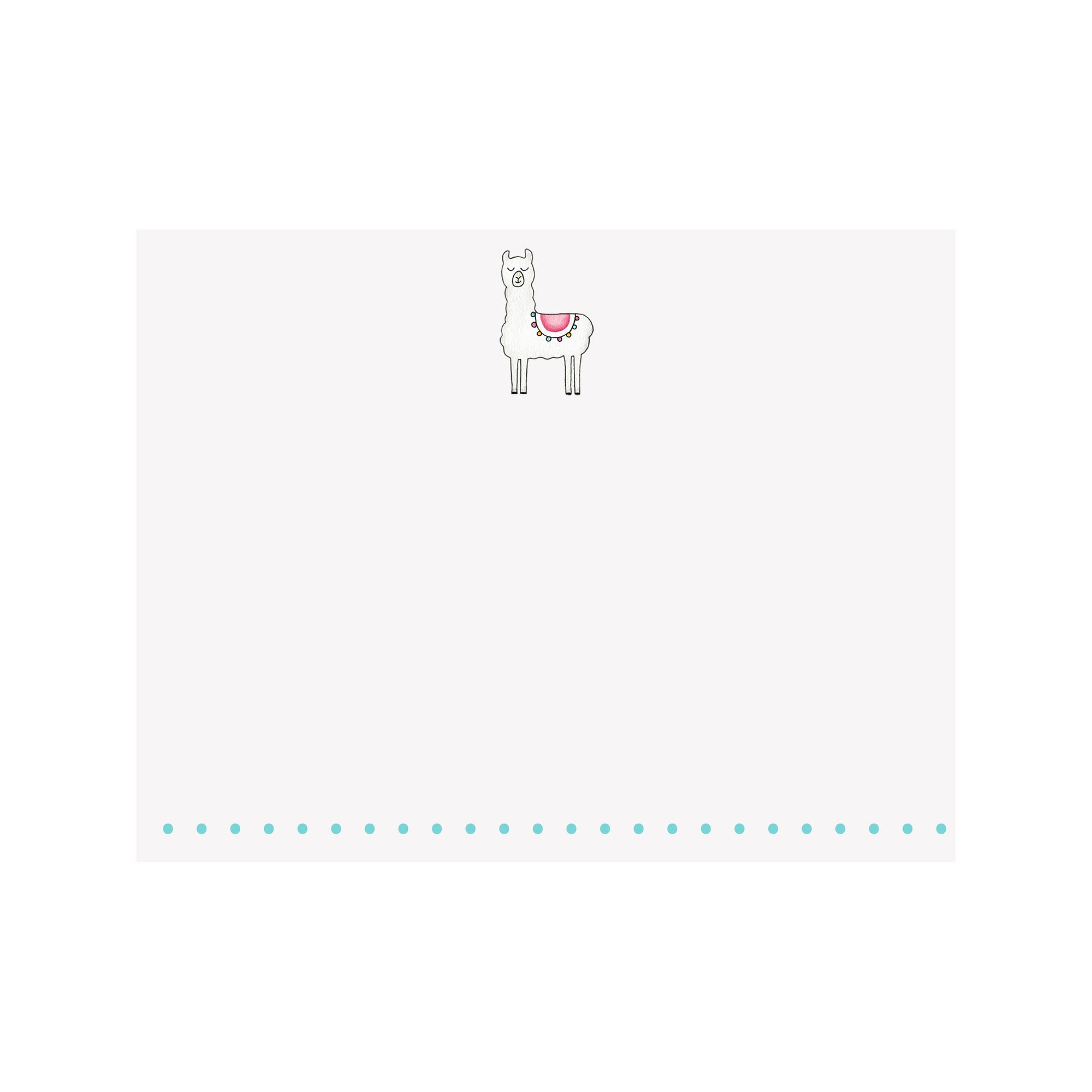 Llama Note Card