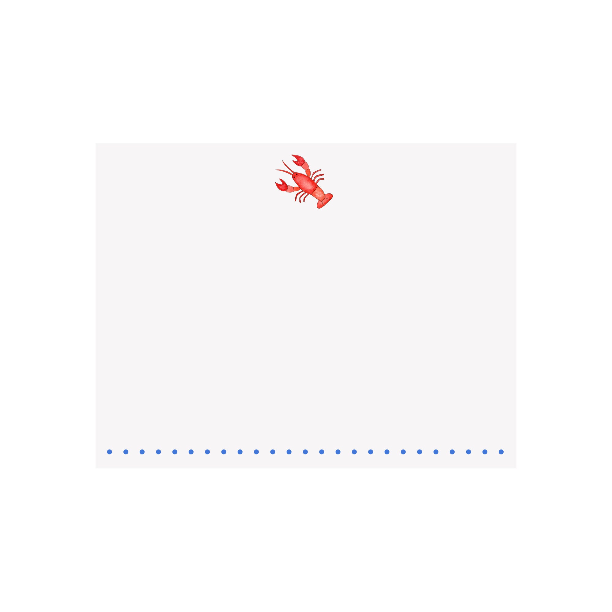 Lobster Note Card
