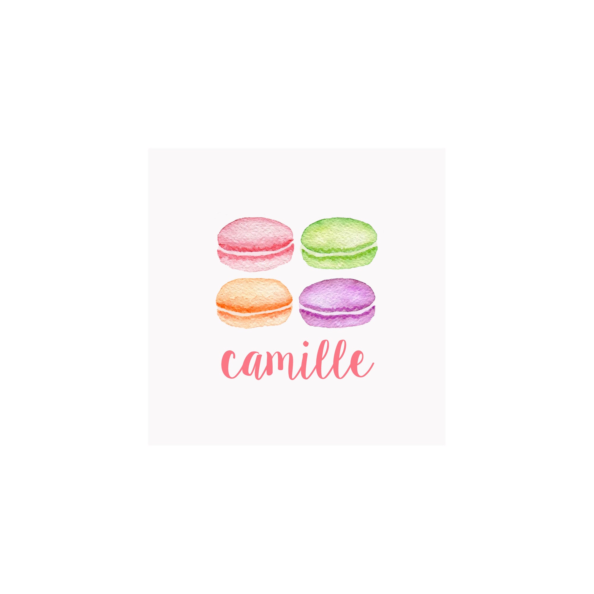Macarons Gift Tags & Stickers