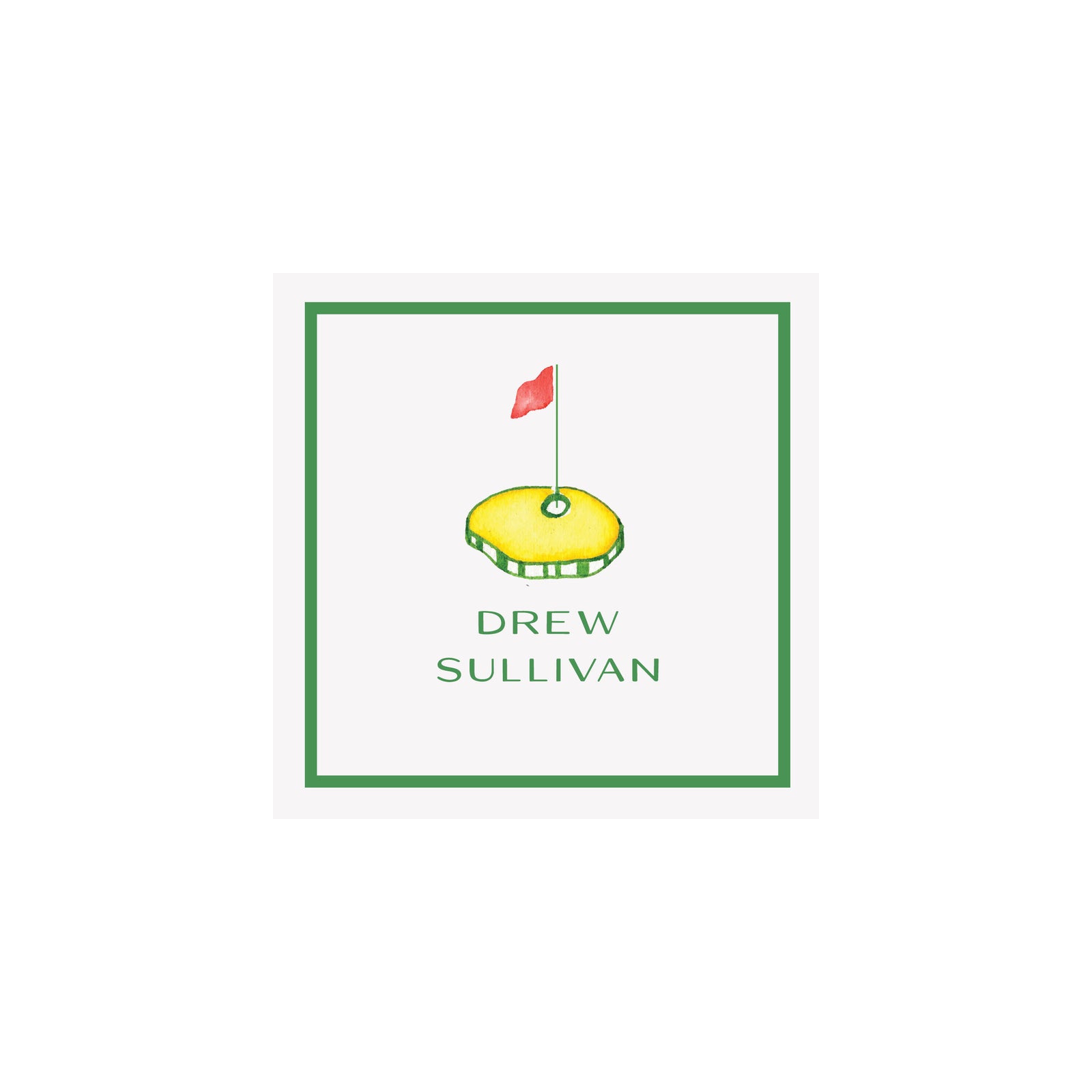 Golf Green Gift Tags & Stickers- Green