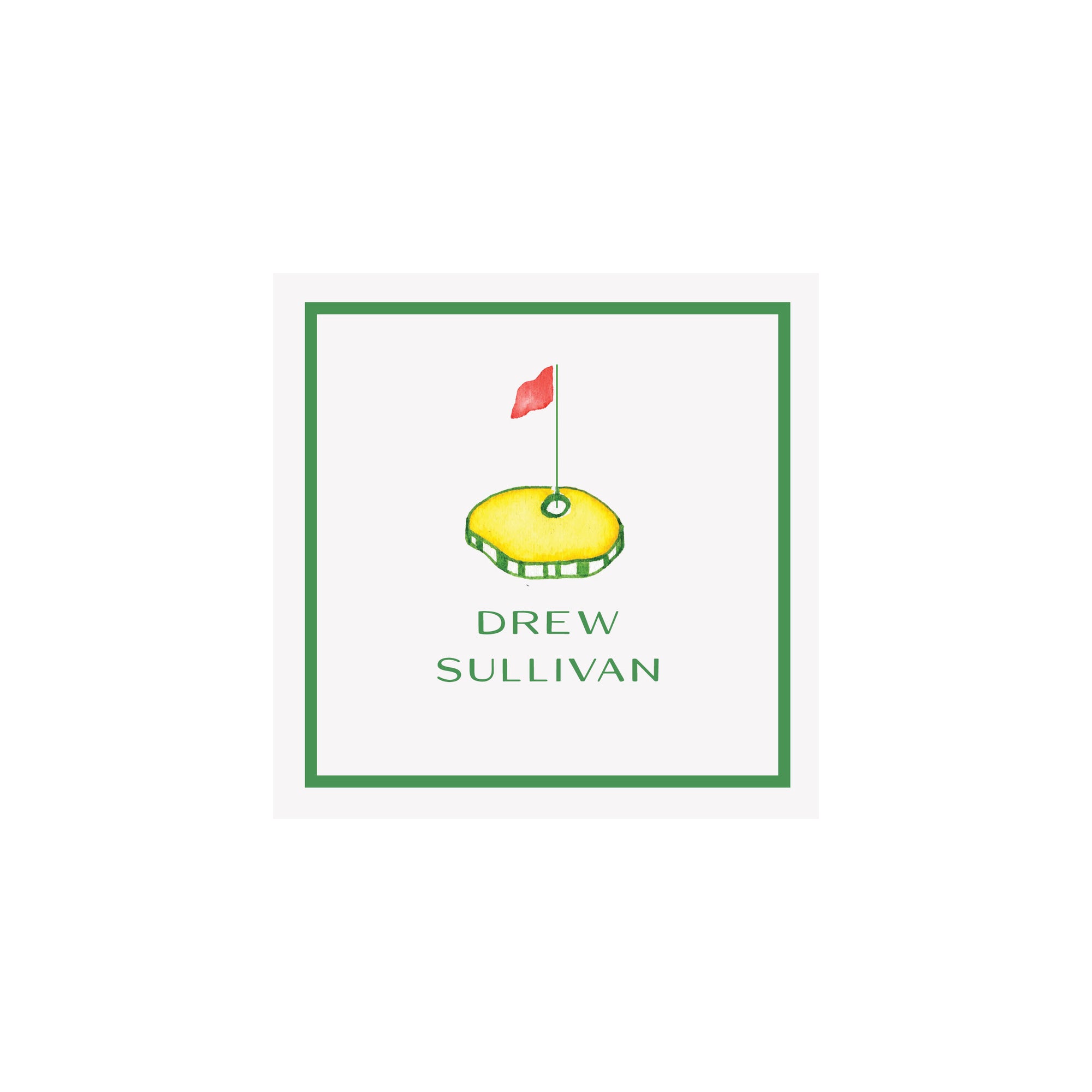 Golf Green Gift Tags & Stickers- Green