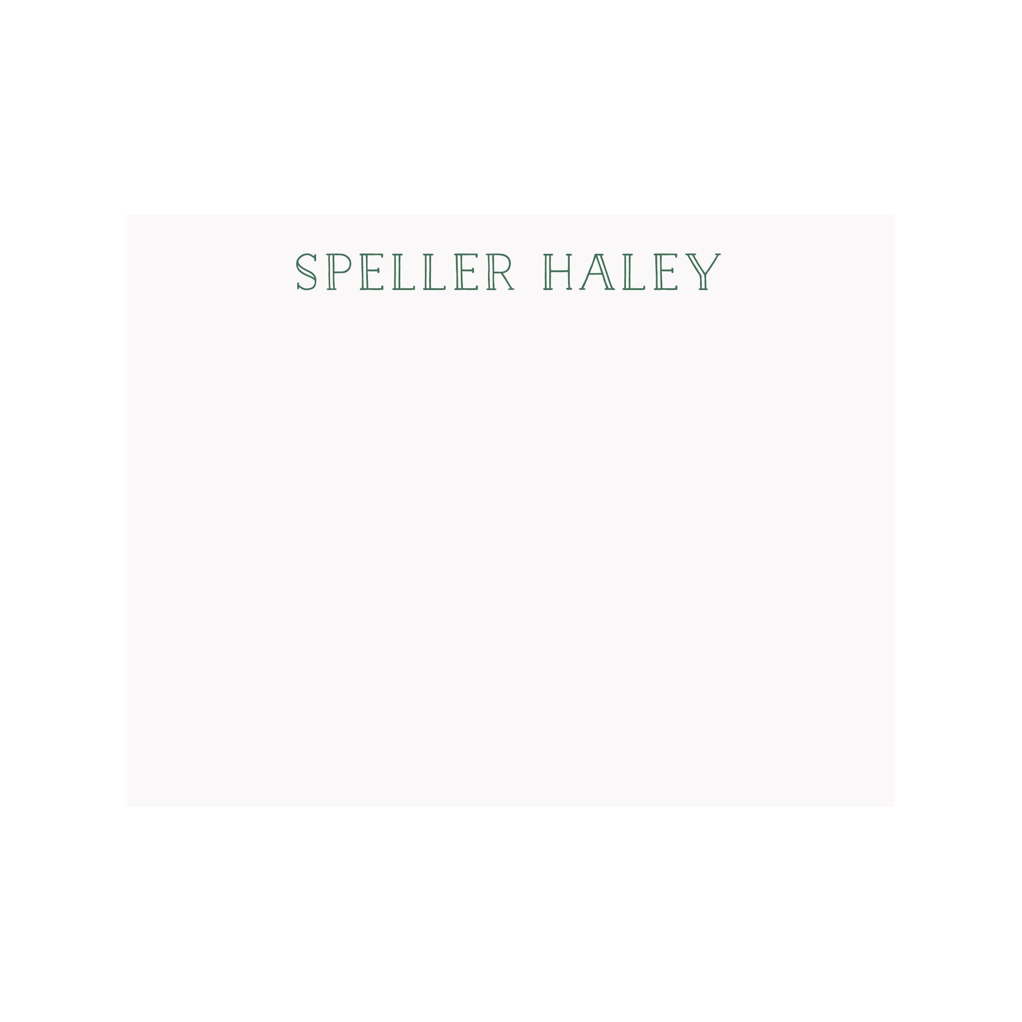Personalized Name Stationery- Double Line