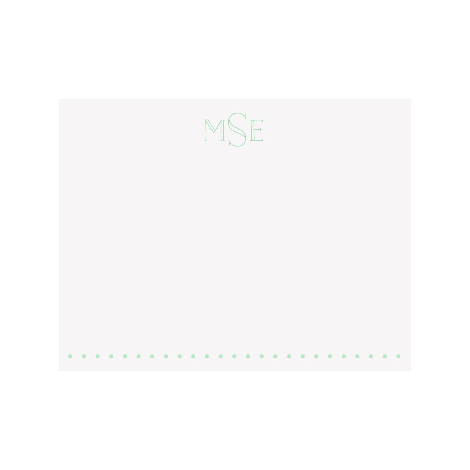 Monogram Stationery- Block