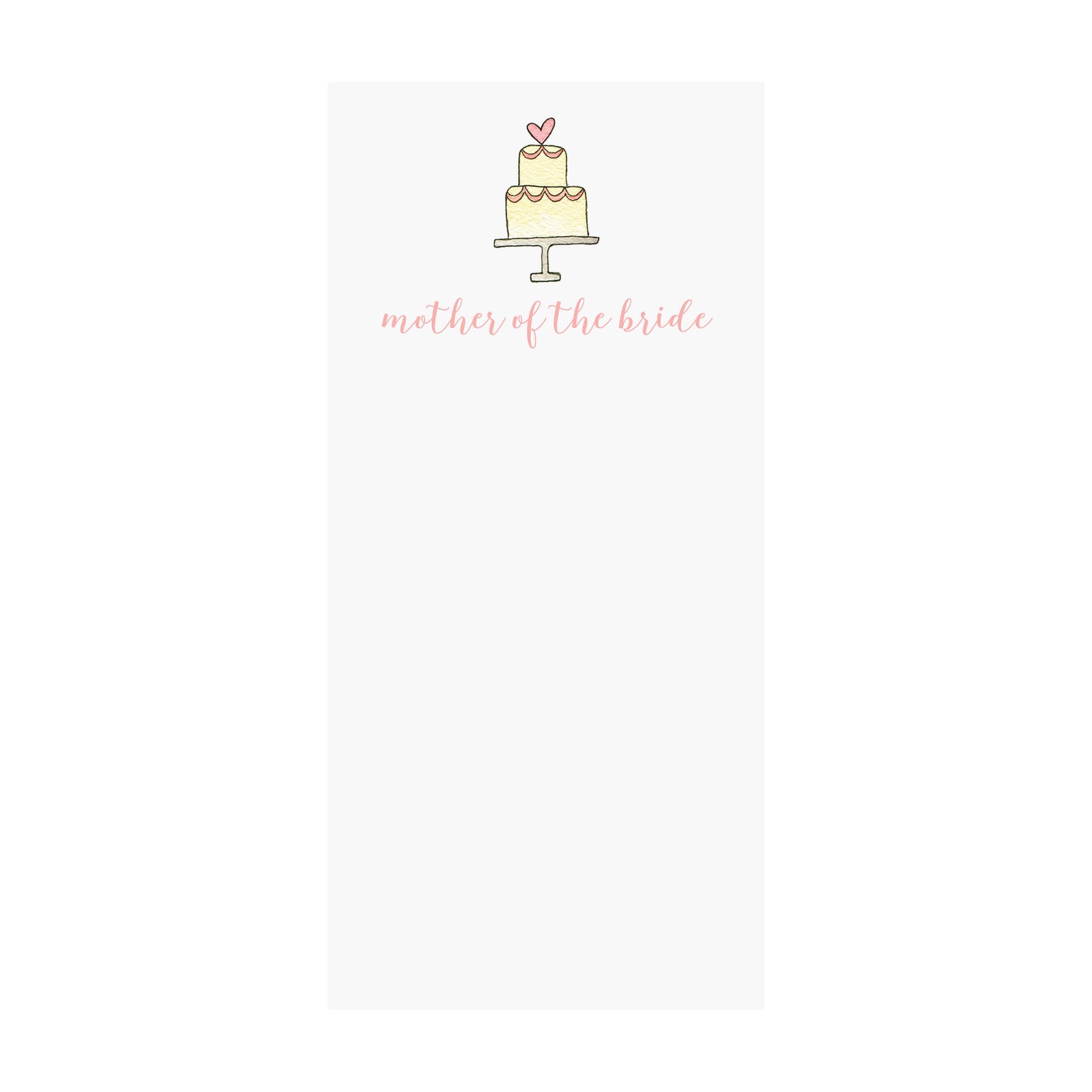 Mother of the Bride Notepad