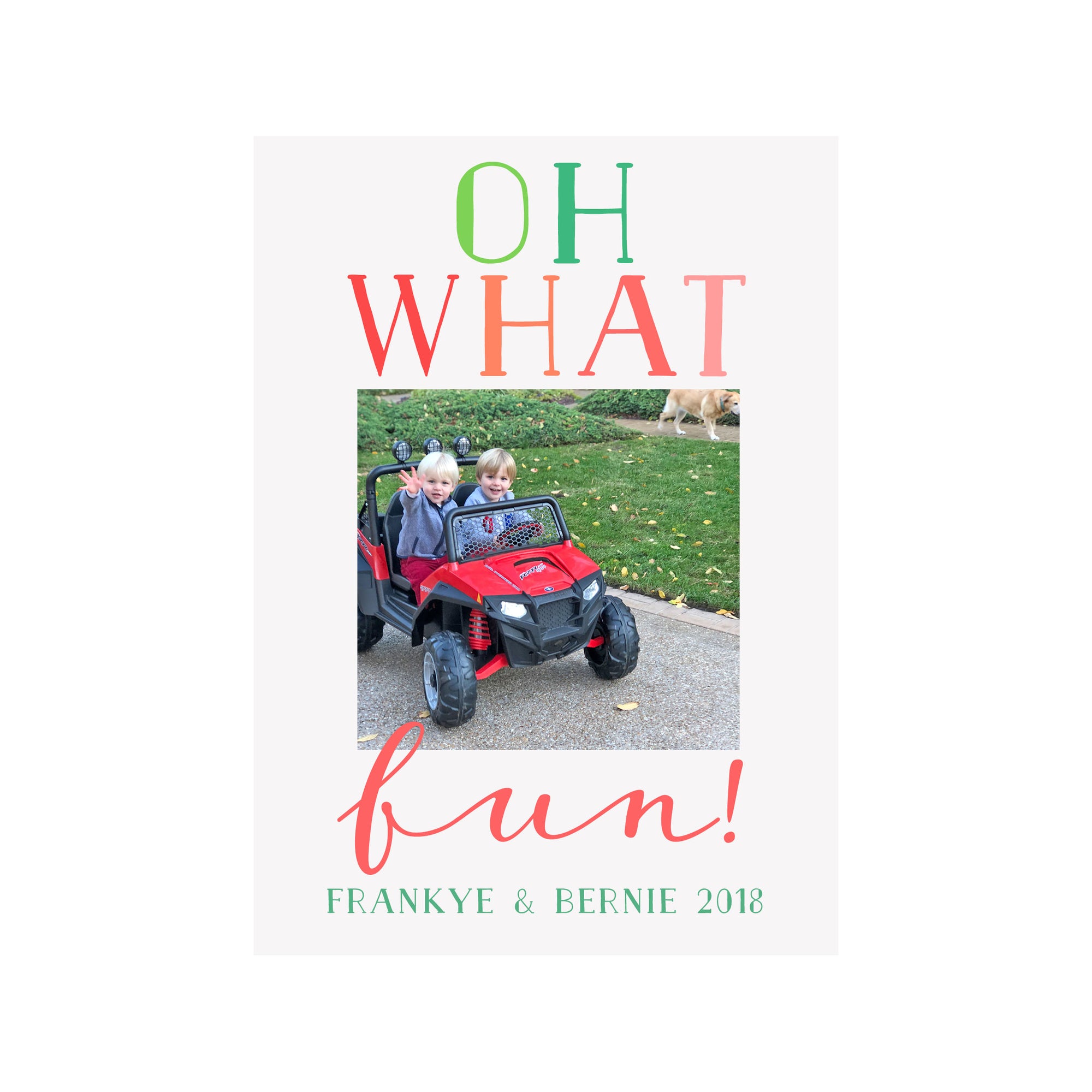 Oh What Fun Holiday Photo Cards