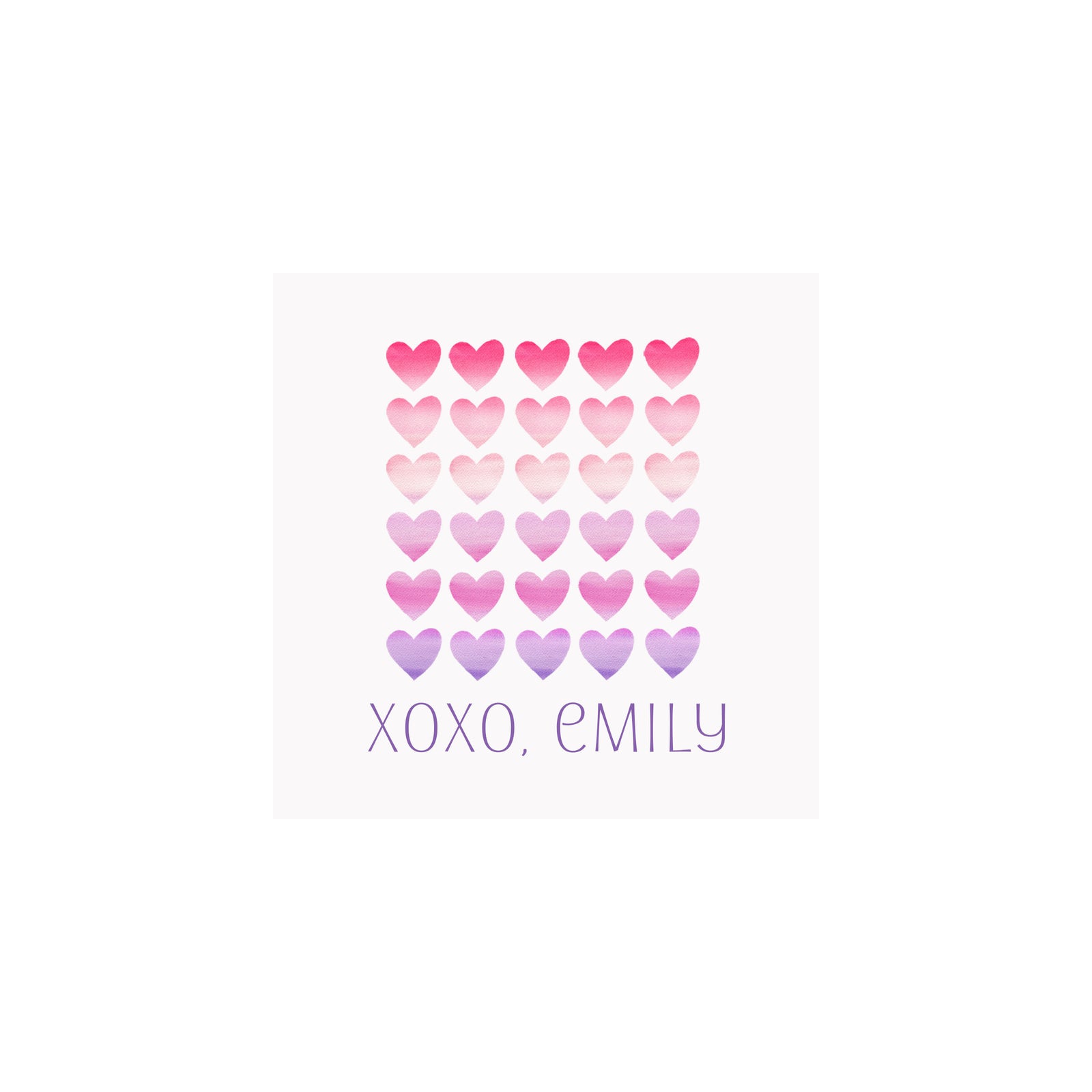 Ombre Hearts Gift Tags & Stickers