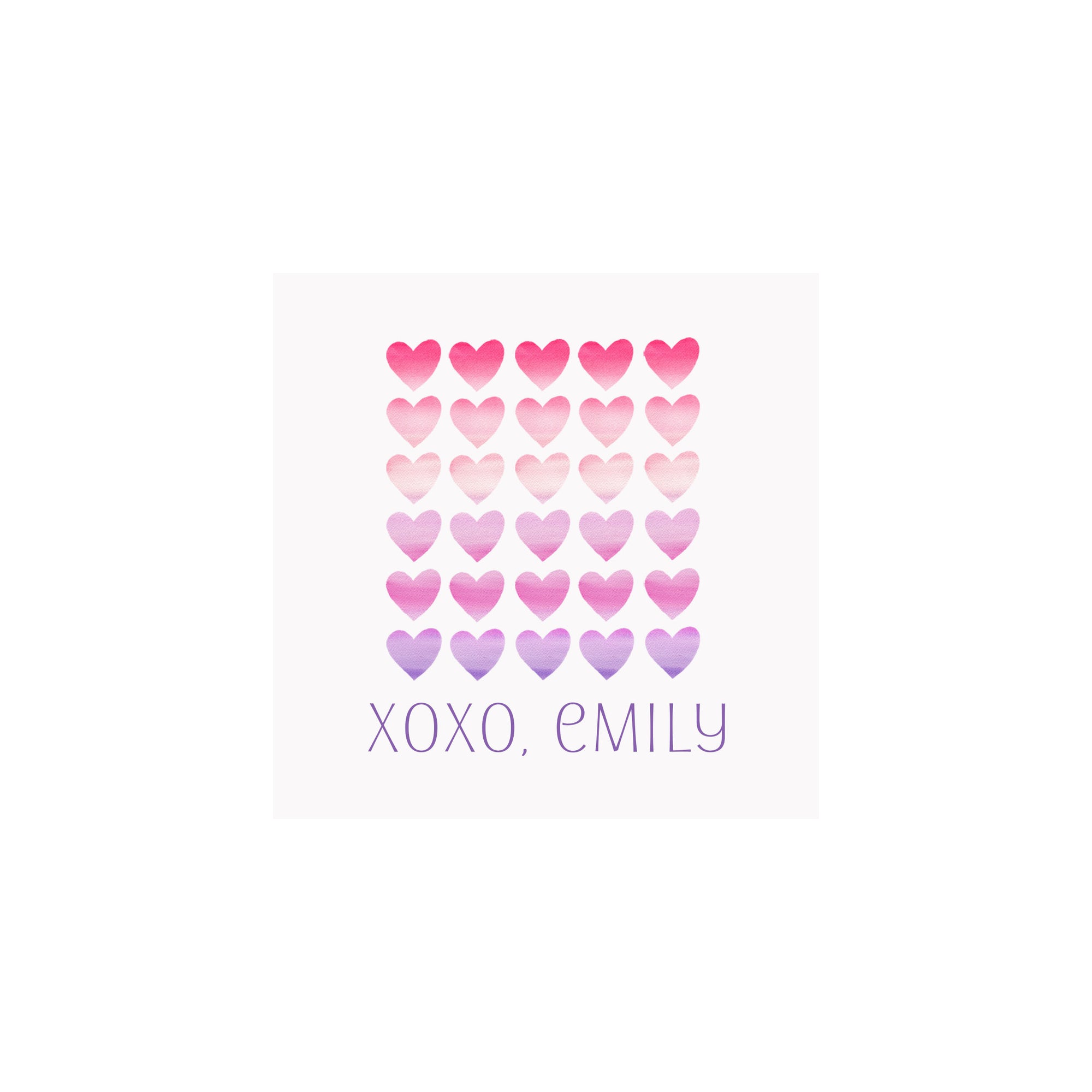 Ombre Hearts Gift Tags & Stickers