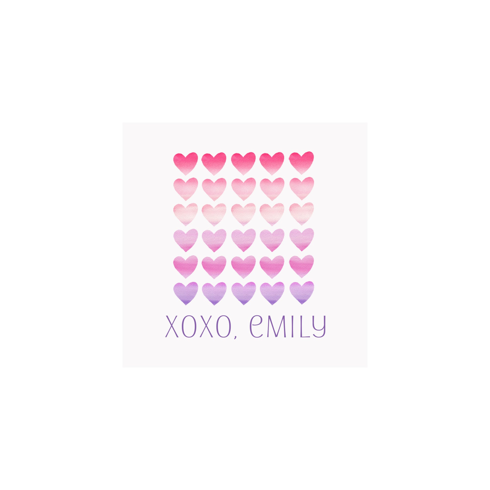 Ombre Hearts Gift Tags & Stickers