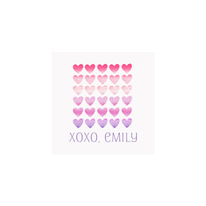 Ombre Hearts Gift Tags & Stickers