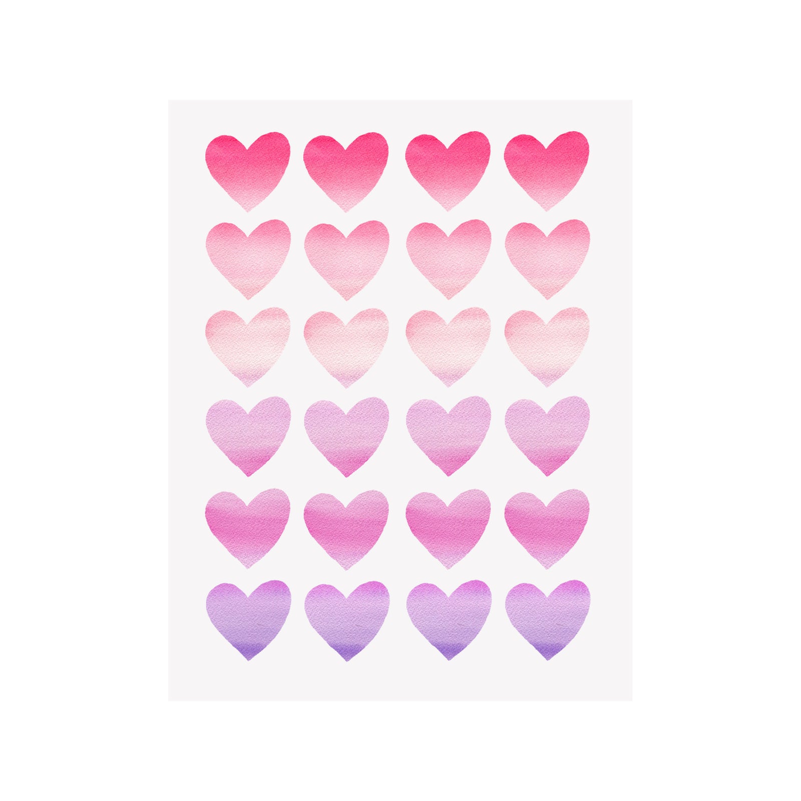 Ombre Hearts Card