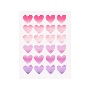 Ombre Hearts Card