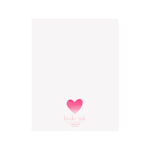 Ombre Hearts Card
