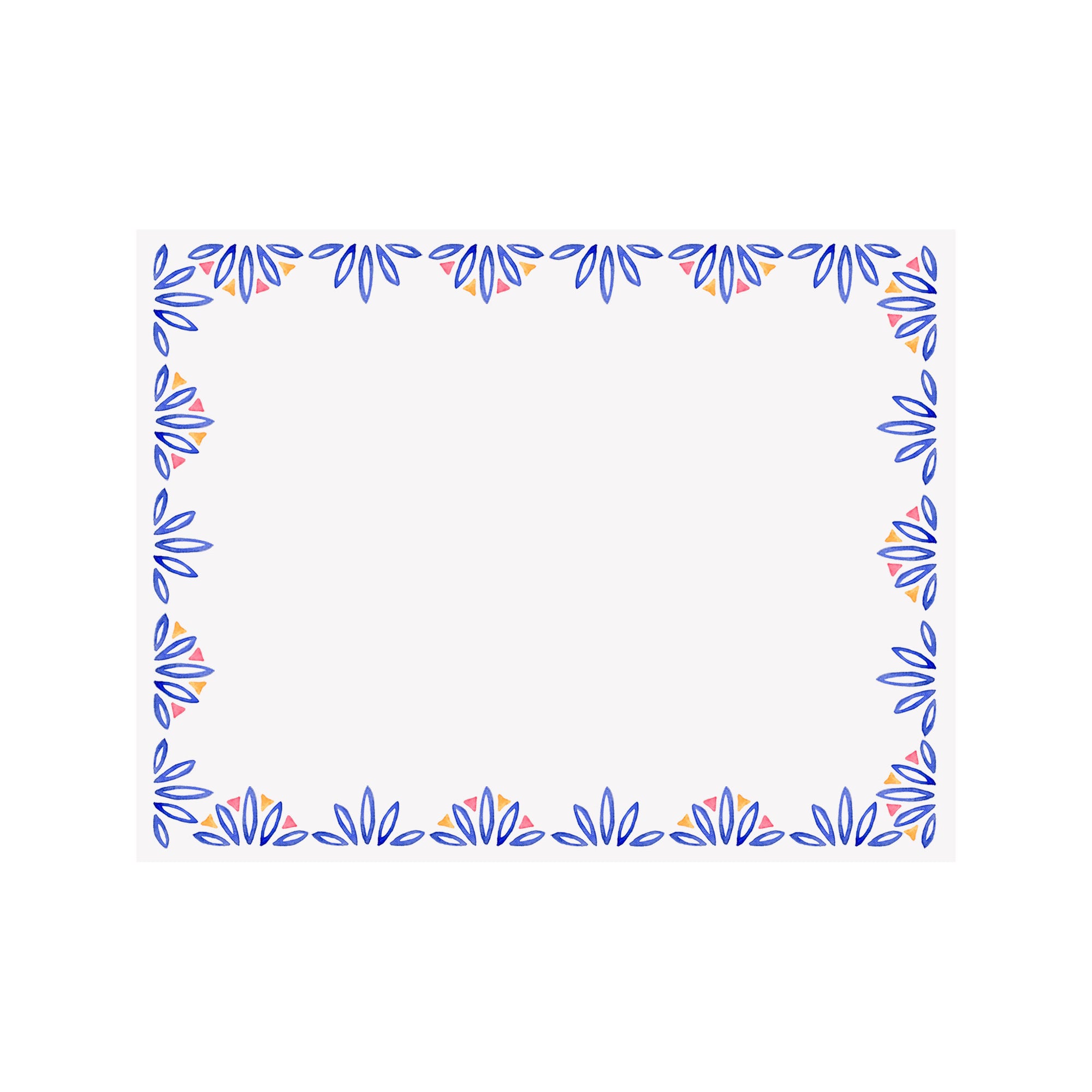 Palmetto Border Note Card